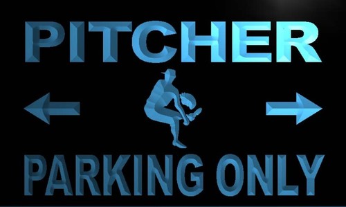 Pitcher Parking Only Neon Light Sign